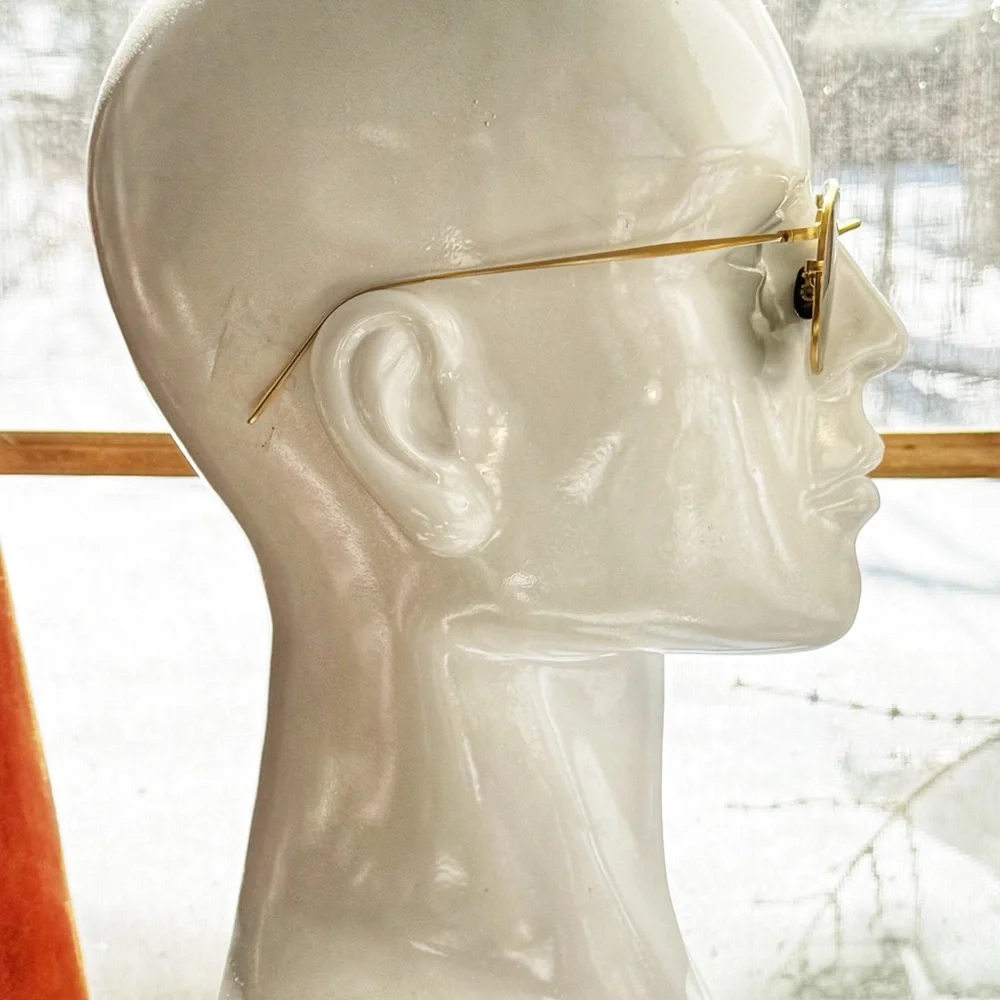 Vintage Oliver People LA Series Gold Aviator Sunglasses - Picture 8 of 12